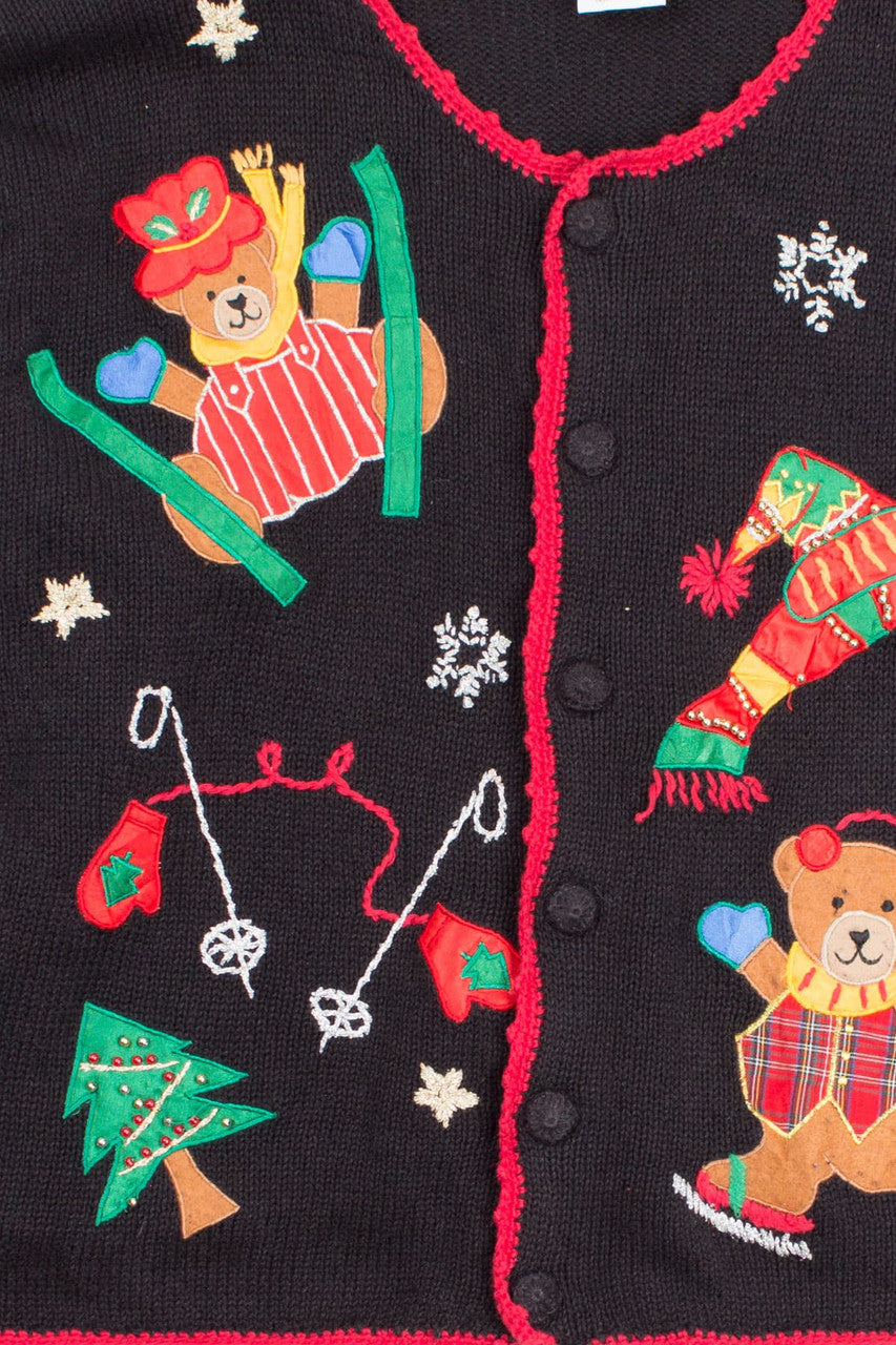 Black Ugly Christmas Cardigan 52722