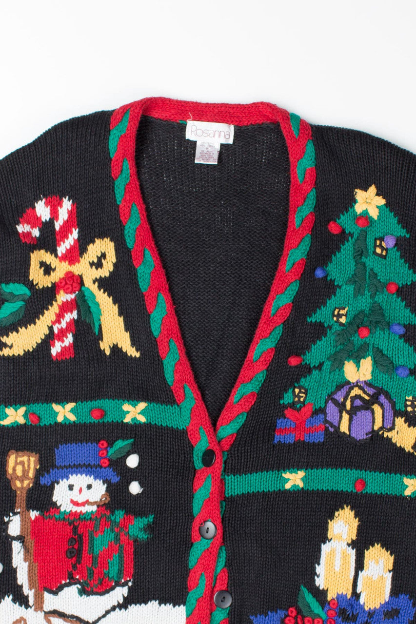 Black Ugly Christmas Cardigan 52726