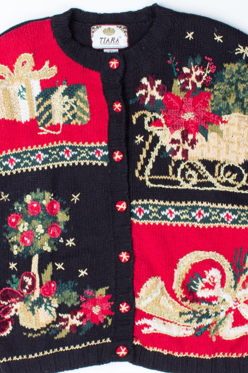 Black Ugly Christmas Cardigan 52731