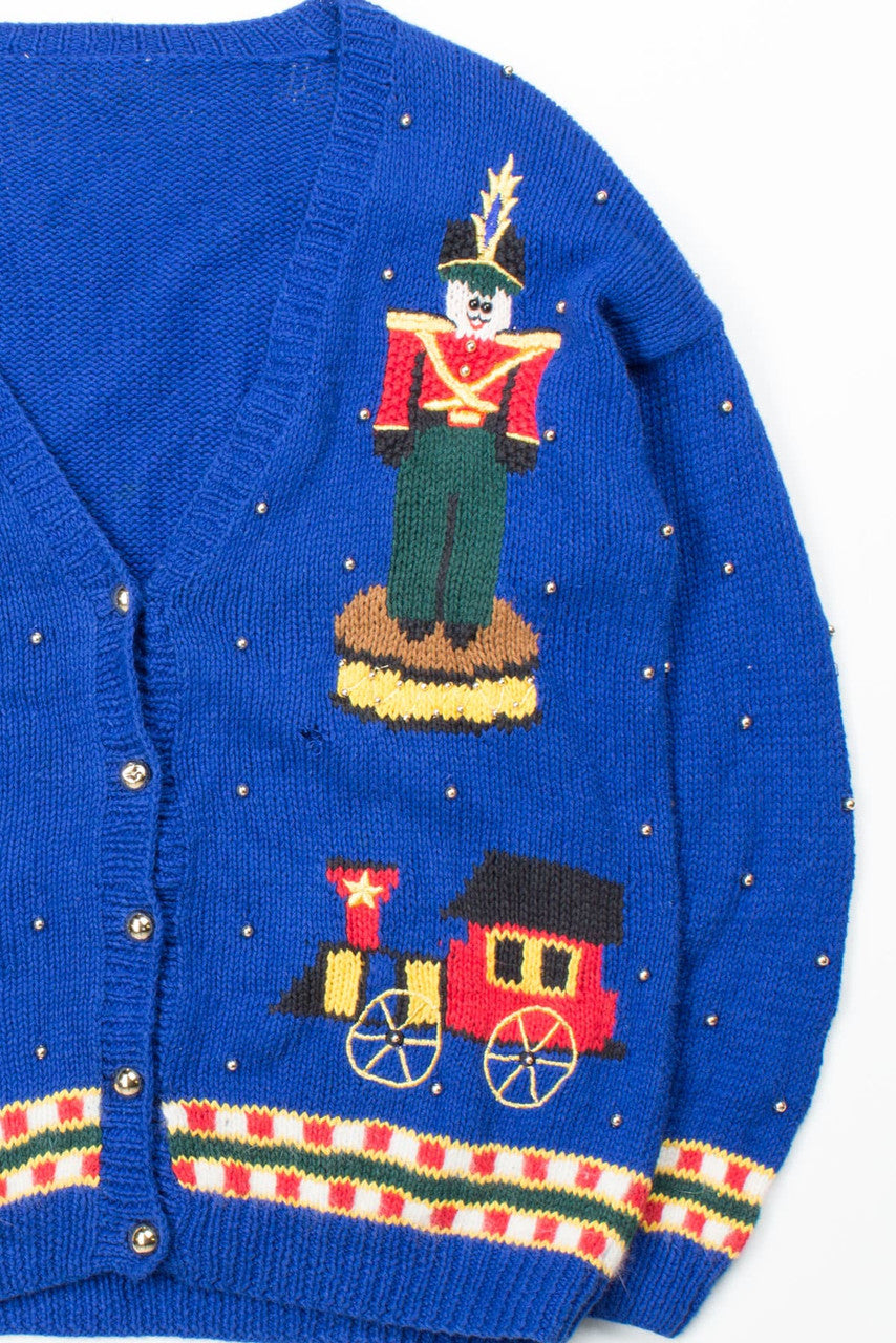 Blue Ugly Christmas Cardigan 52802