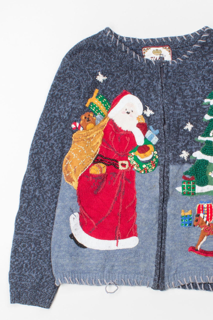 Blue Ugly Christmas Cardigan 52839