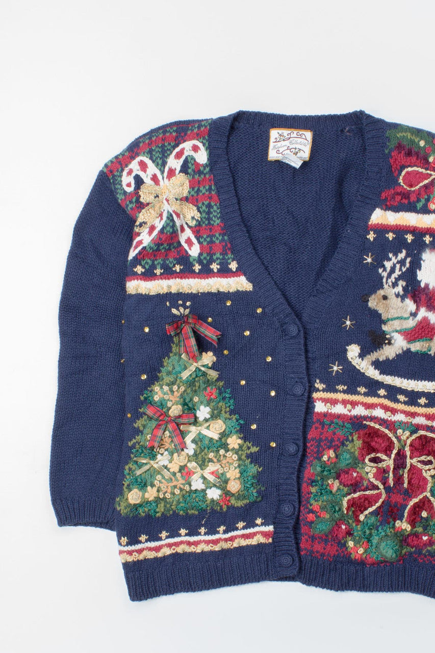 Blue Ugly Christmas Cardigan 52851