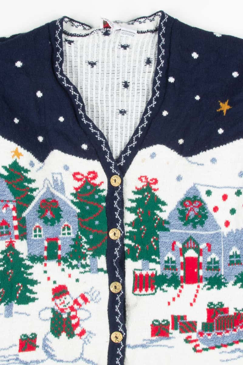 Blue Ugly Christmas Cardigan 53173