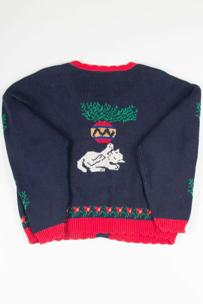 Blue Ugly Christmas Cardigan 53212