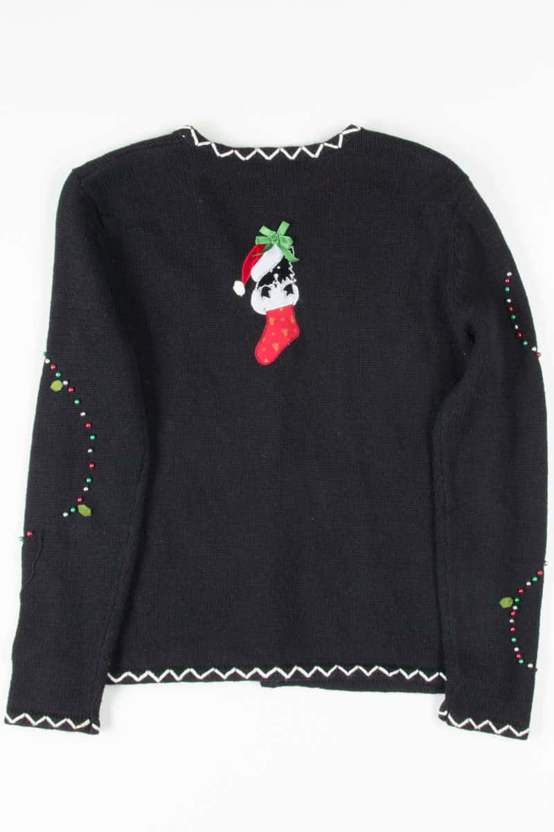Black Ugly Christmas Cardigan 53286
