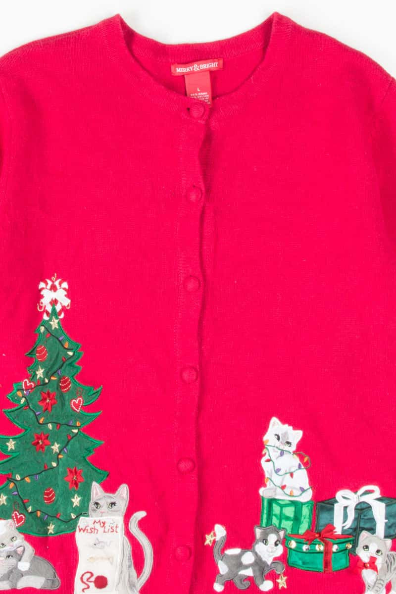 Red Ugly Christmas Cardigan 53341