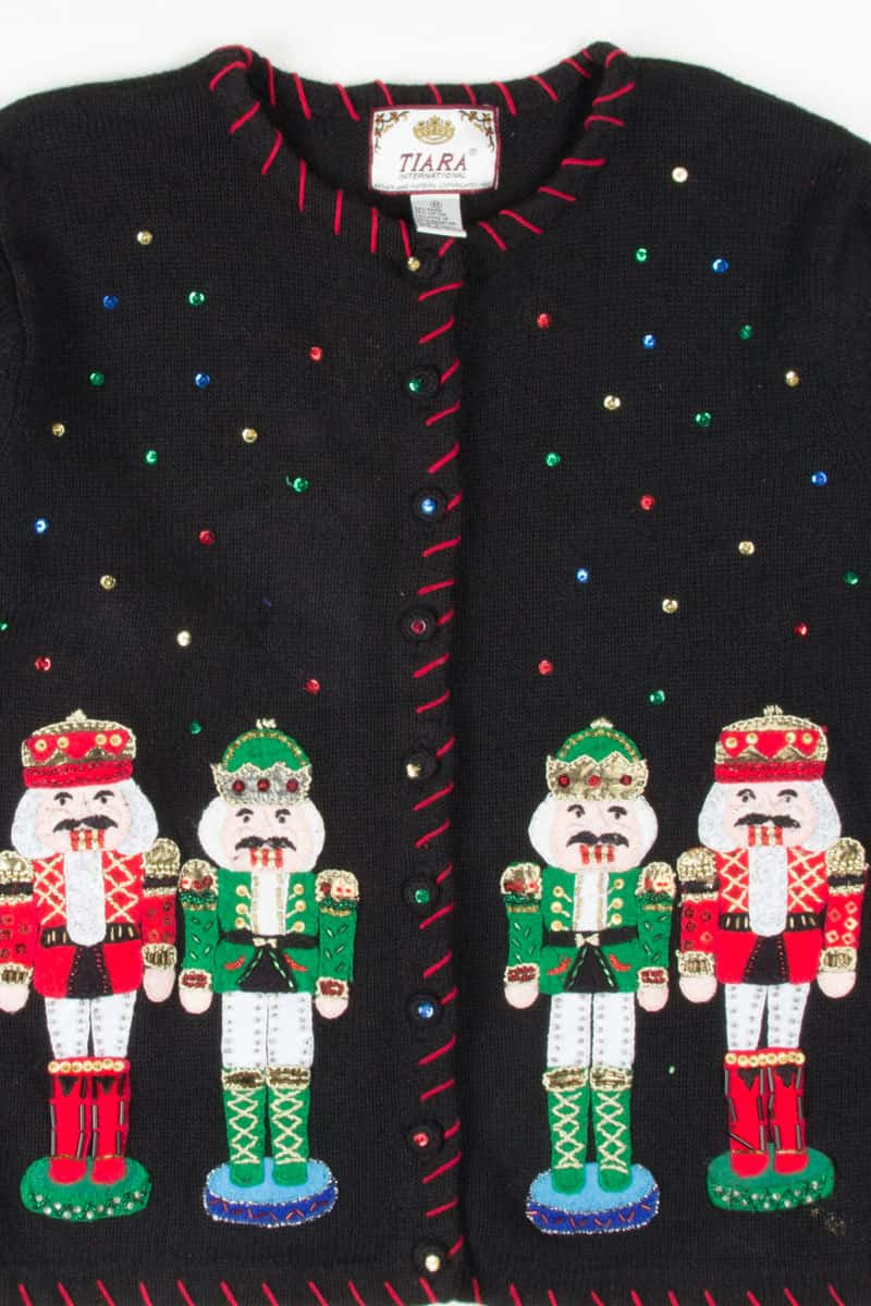 Black Ugly Christmas Cardigan 53344