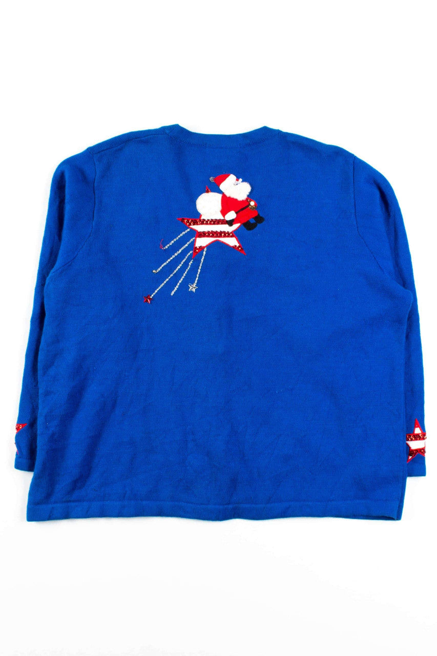 Blue Ugly Christmas Cardigan 53442
