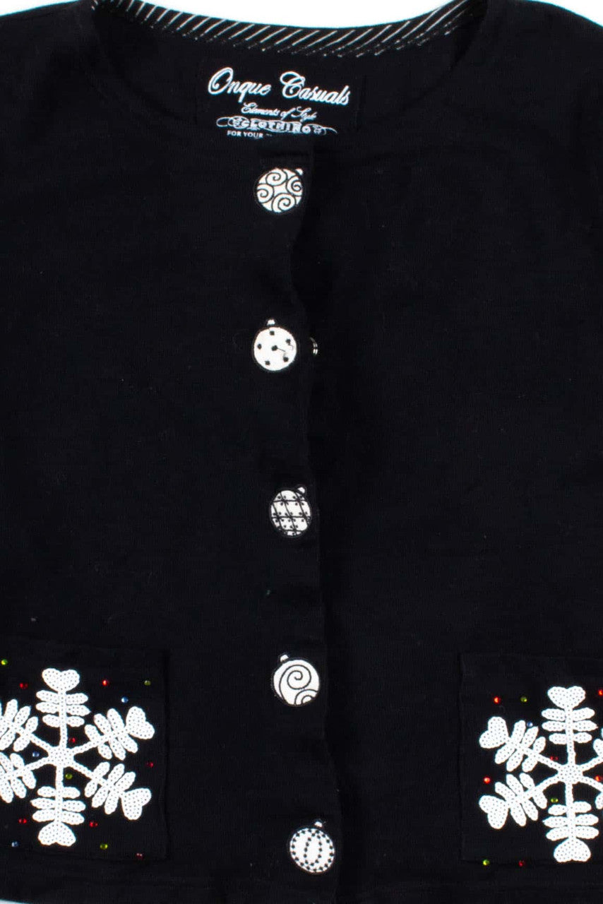Black Ugly Christmas Cardigan 53556