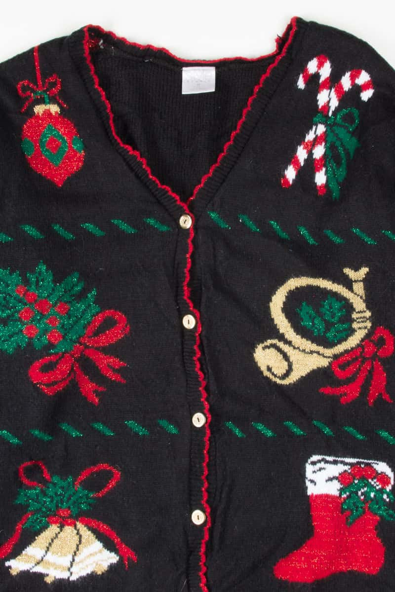 Black Ugly Christmas Cardigan 53619