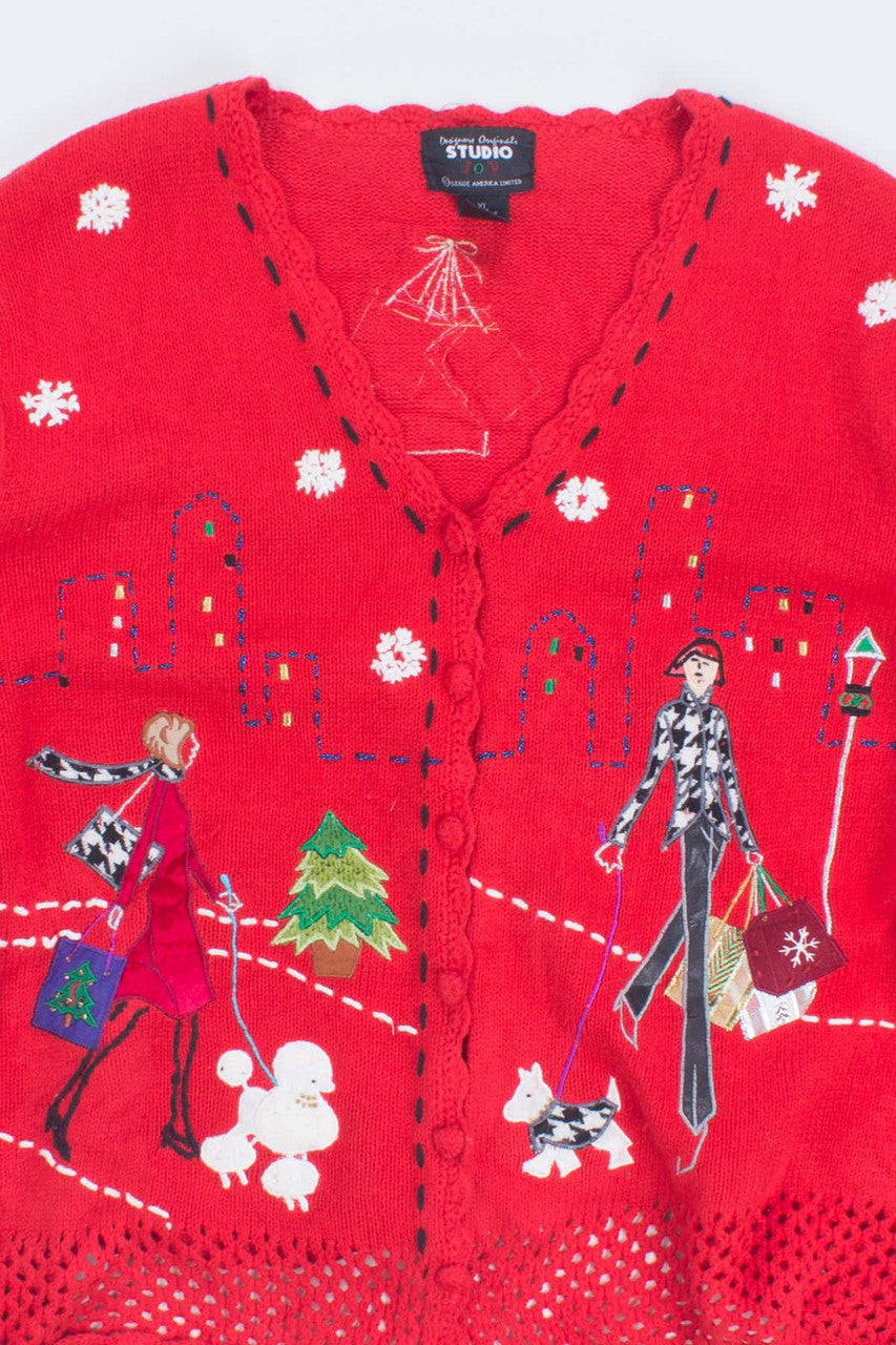 Red Ugly Christmas Cardigan 53678