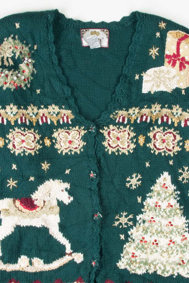 Green Ugly Christmas Cardigan 53686