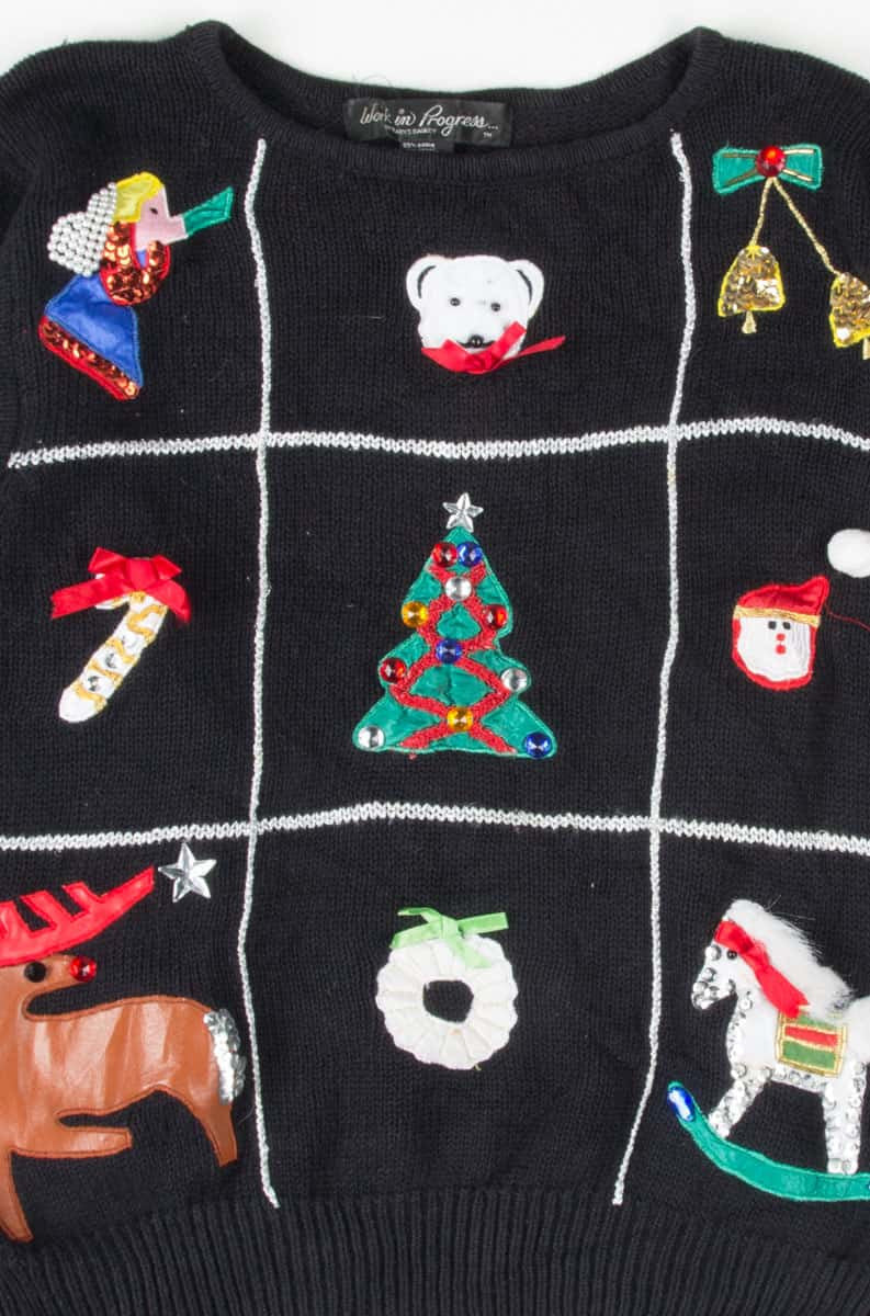 Black Ugly Christmas Pullover 53699