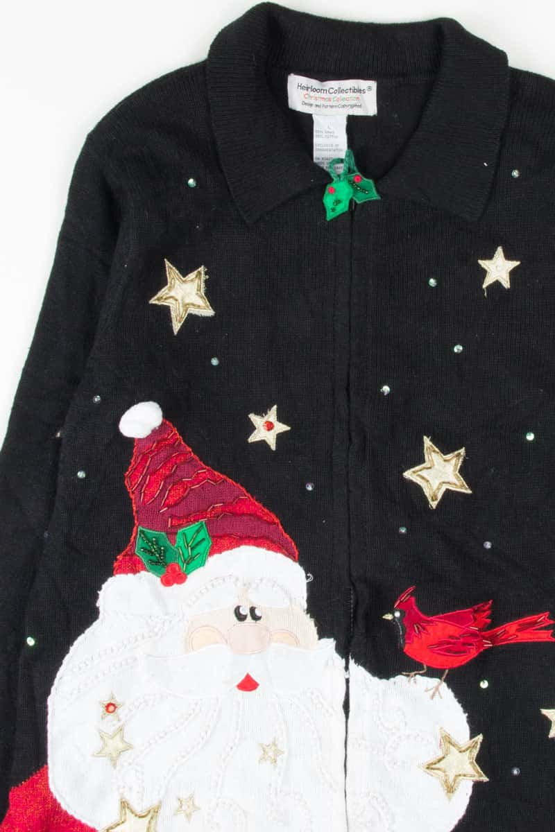 Black Ugly Christmas Cardigan 53700