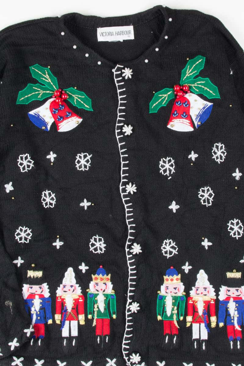 Black Ugly Christmas Cardigan 53705