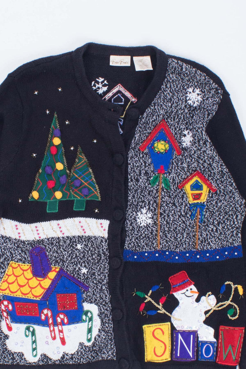 Black Ugly Christmas Cardigan 53721