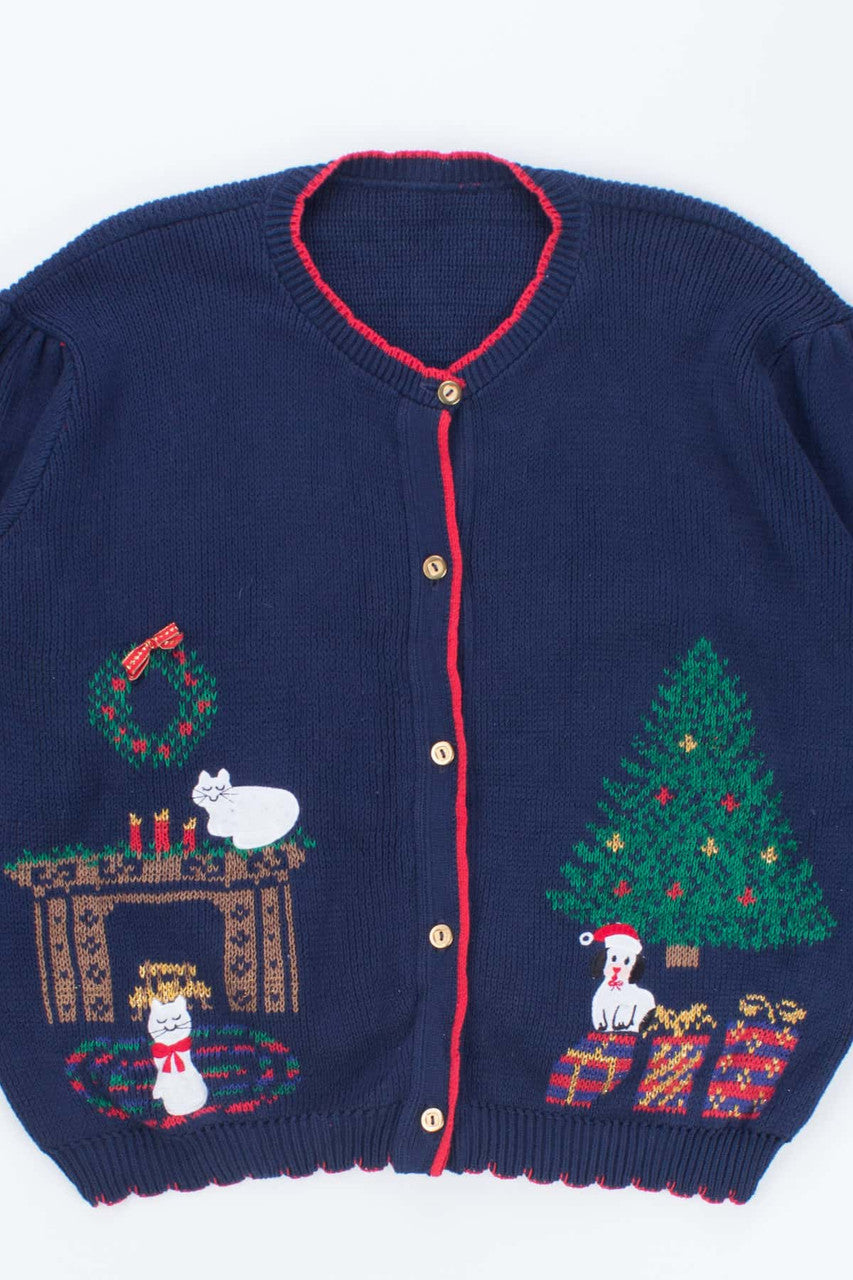 Blue Ugly Christmas Cardigan 53739