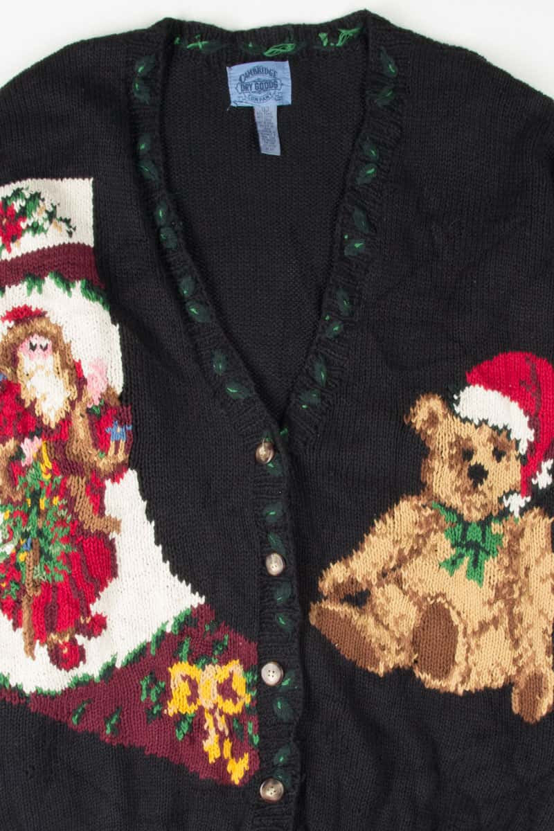 Black Ugly Christmas Cardigan 53762