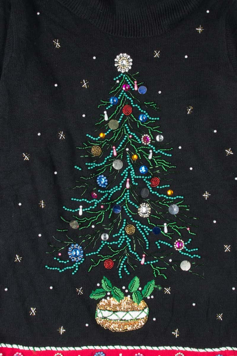 Black Ugly Christmas Turtleneck 53774