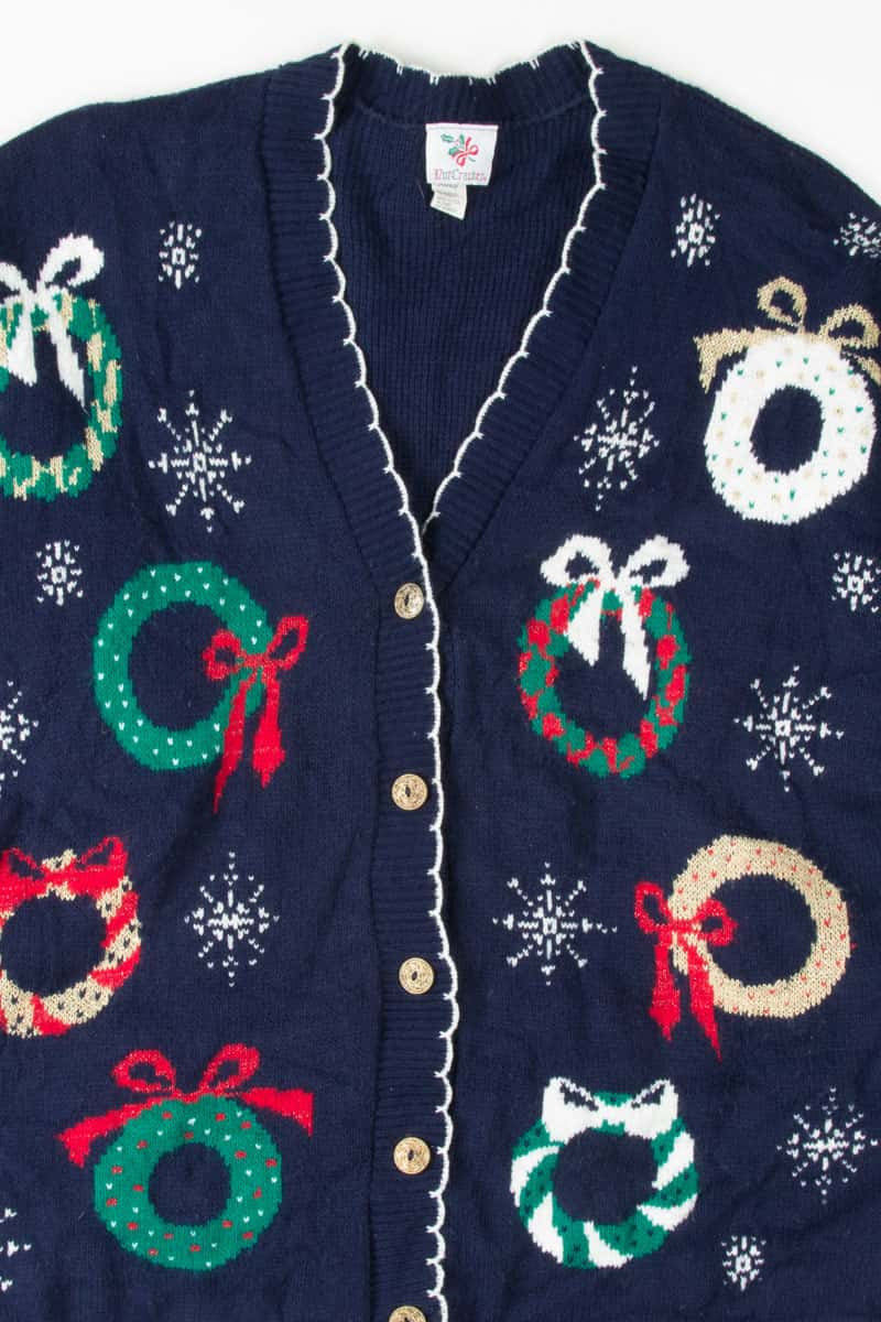 Blue Ugly Christmas Cardigan 53817