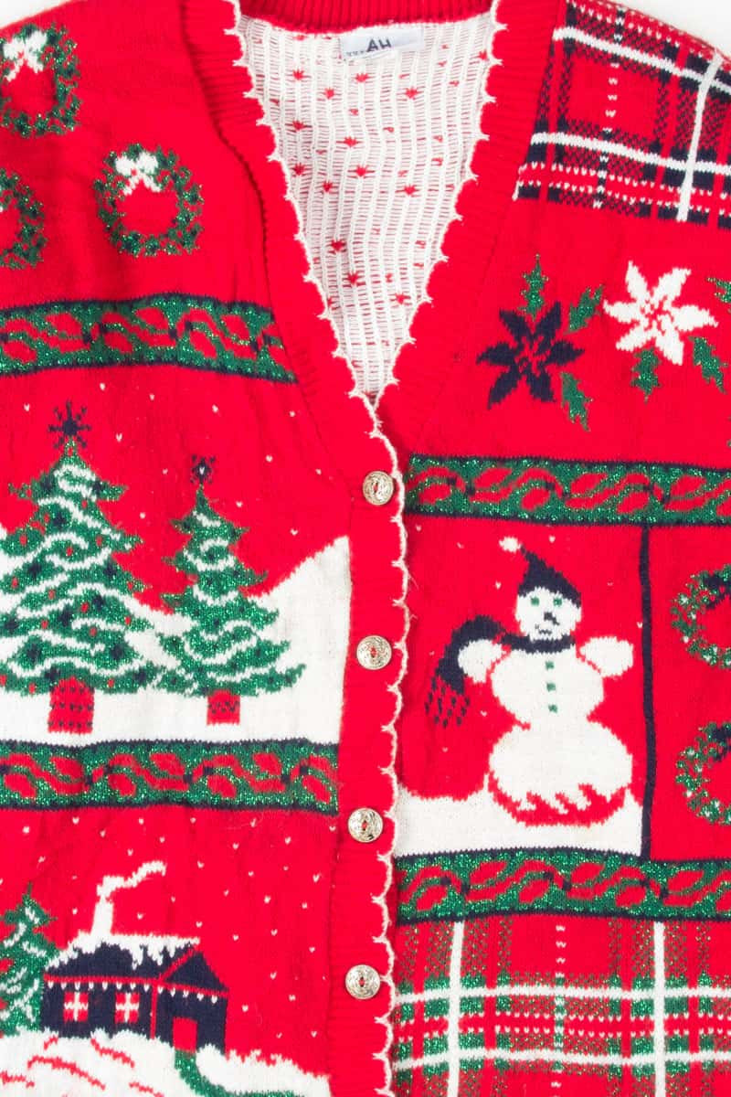 Red Ugly Christmas Cardigan 53833
