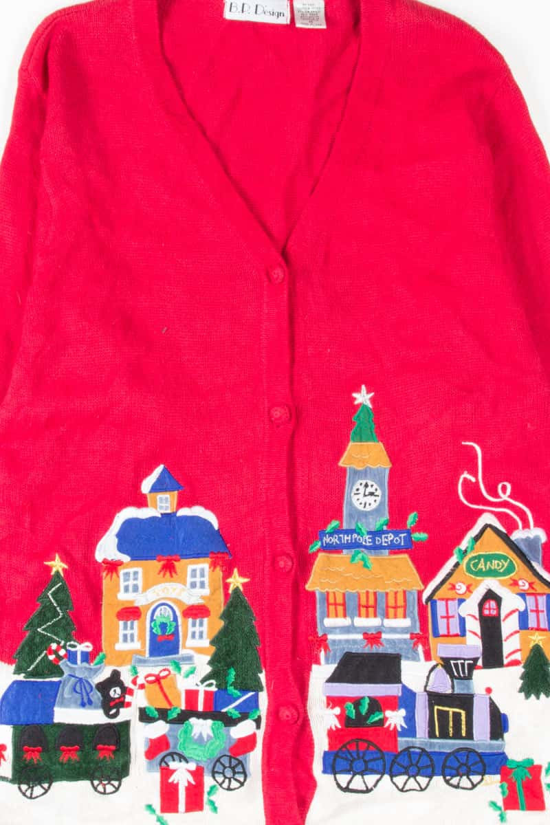 Red Ugly Christmas Cardigan 53837