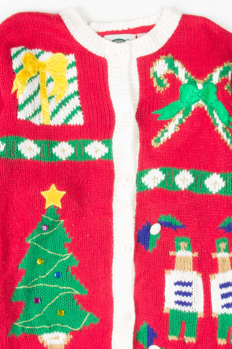 Red Ugly Christmas Cardigan 53885