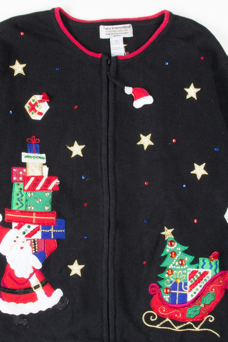Black Ugly Christmas Cardigan 53948