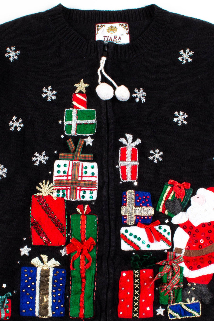 Black Ugly Christmas Cardigan 54032