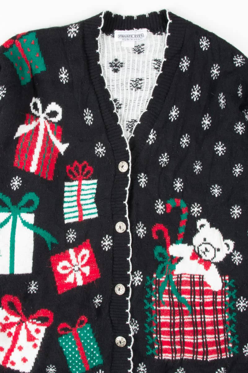 Black Ugly Christmas Cardigan 54092