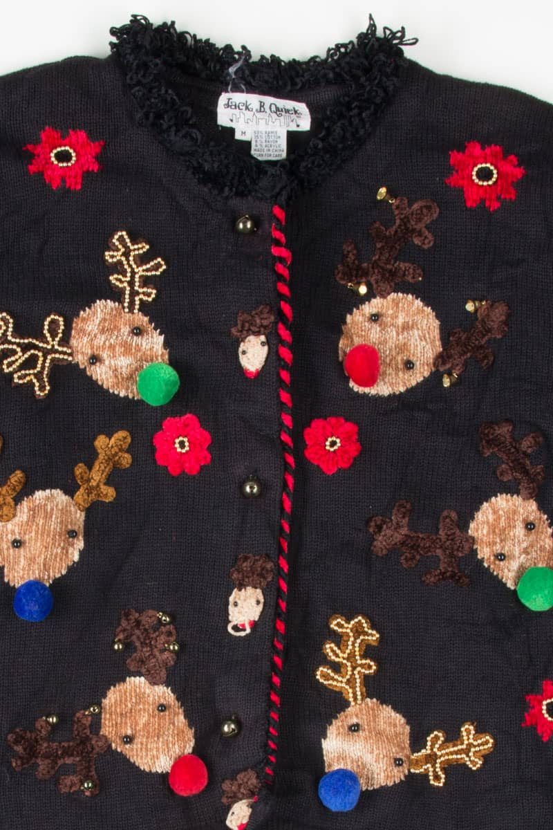 Black Ugly Christmas Cardigan 54173