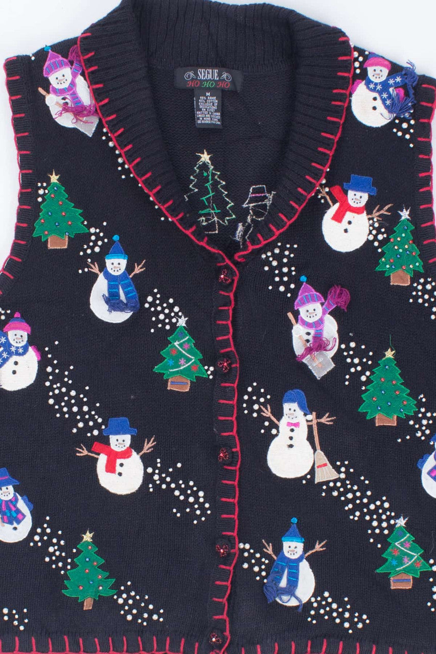 Black Ugly Christmas Vest 54310