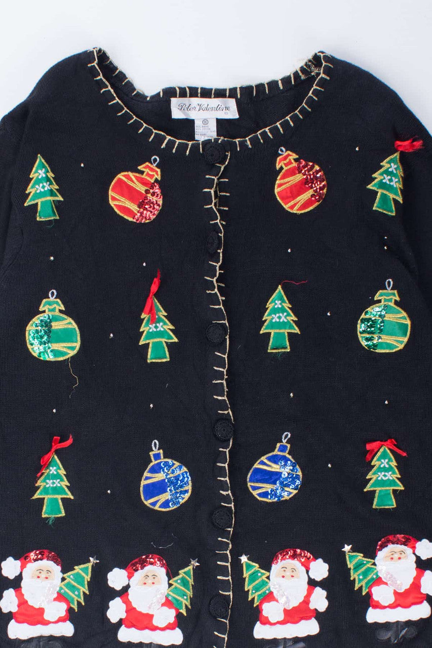 Black Ugly Christmas Cardigan 54357