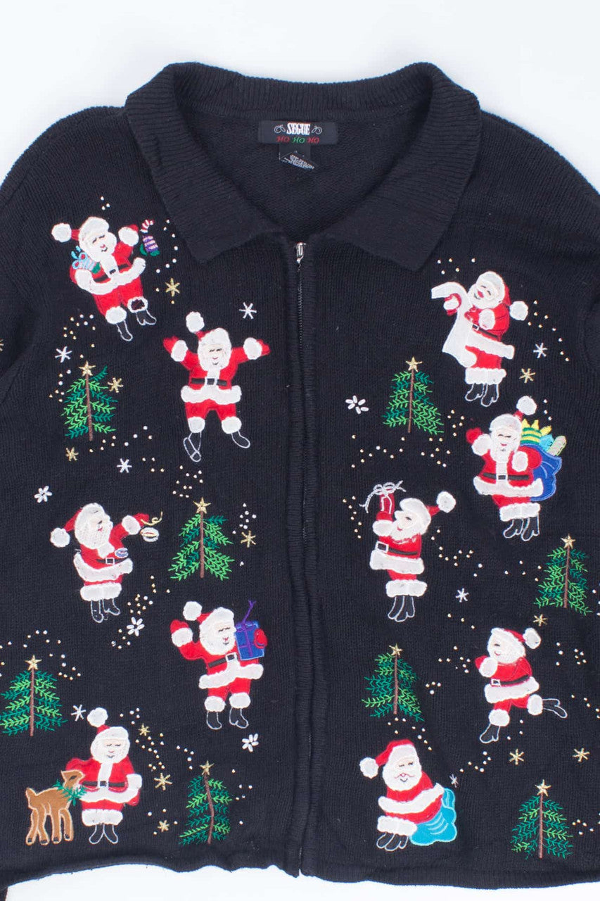 Black Ugly Christmas Cardigan 54380