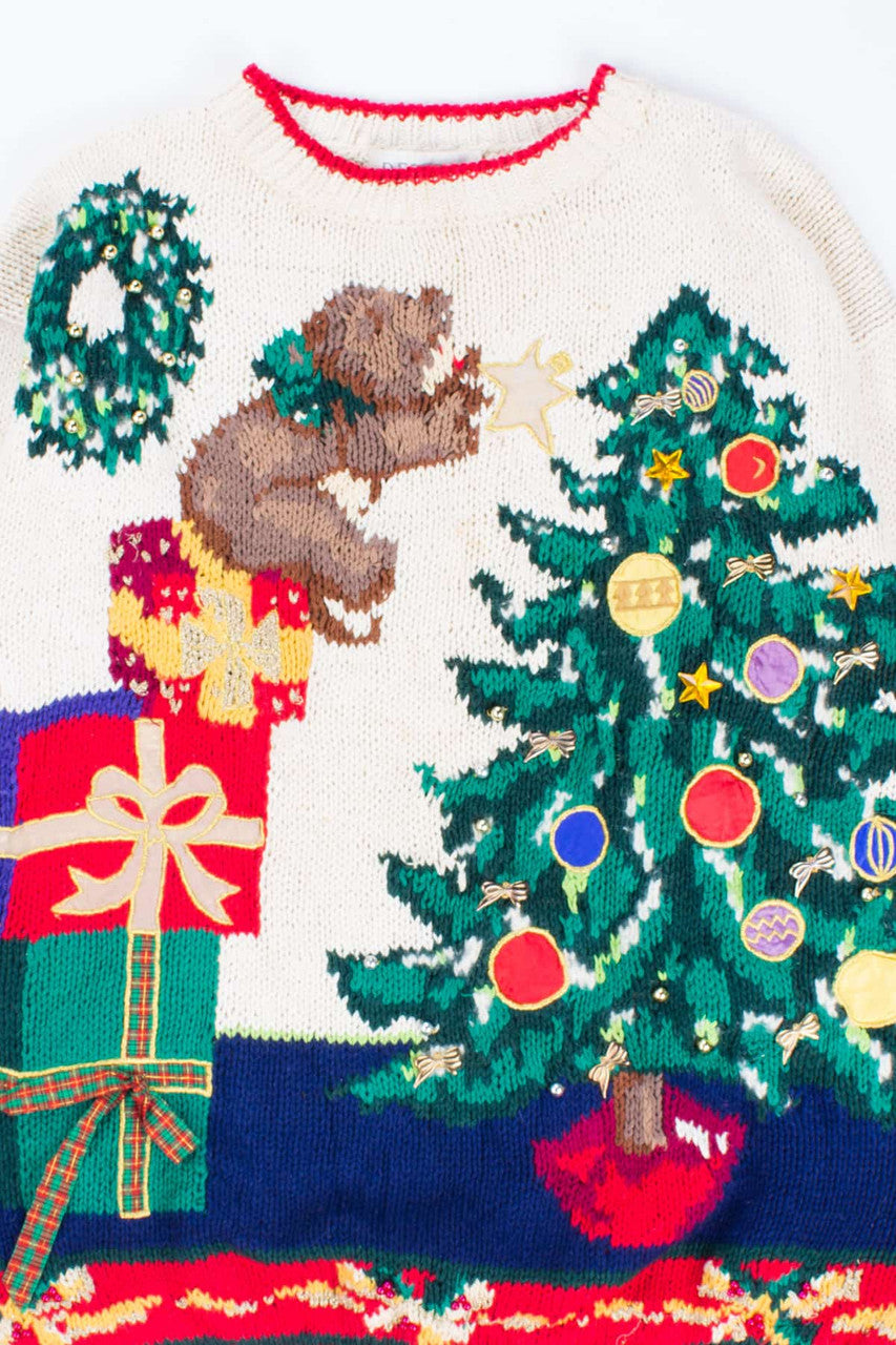 White Ugly Christmas Pullover 54400