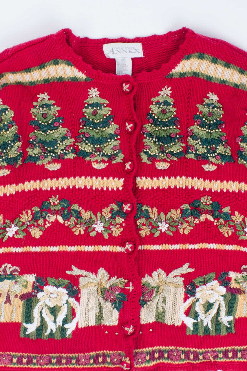 red Ugly Christmas Cardigan 54519