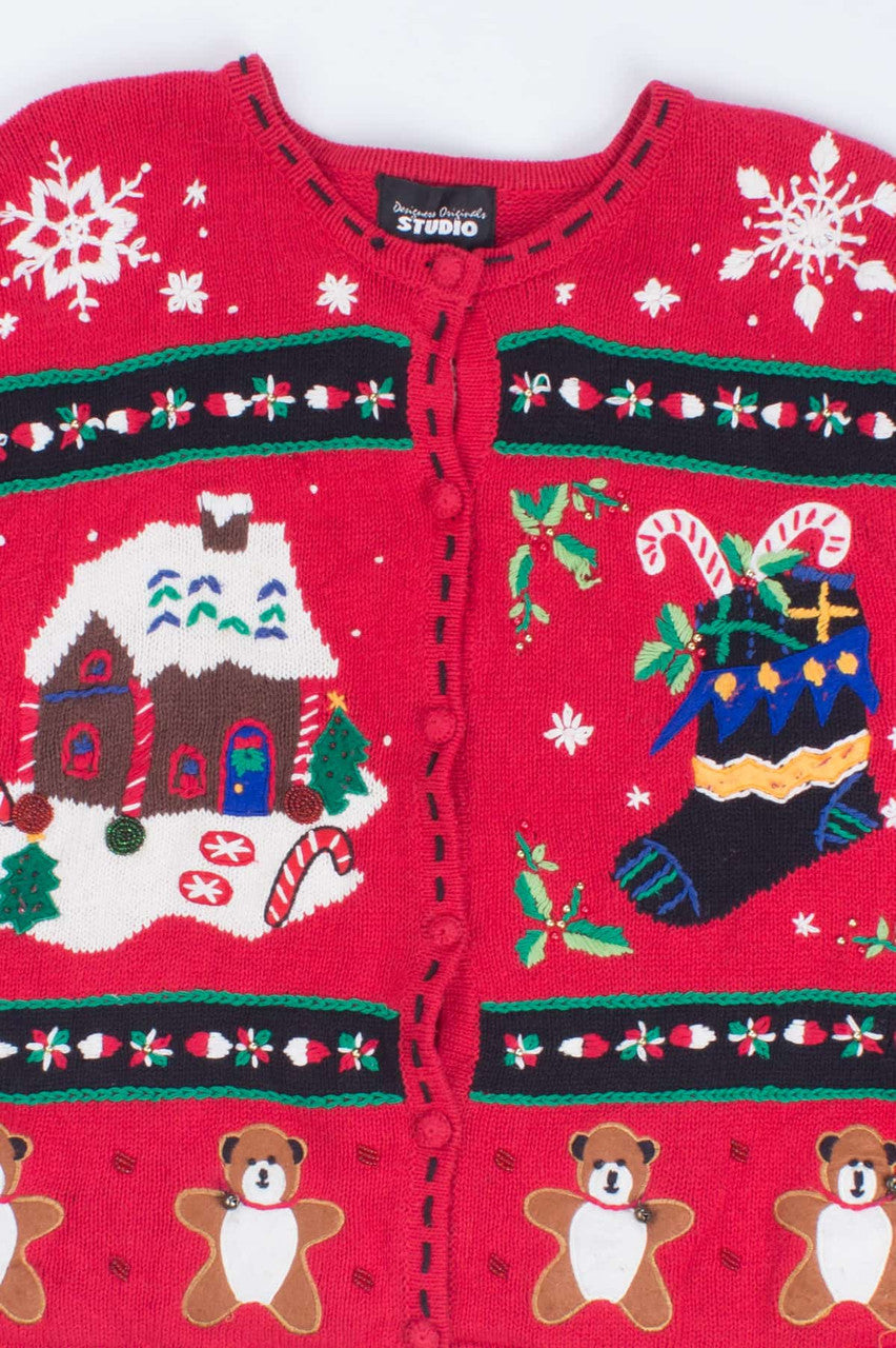 Red Ugly Christmas Cardigan 54553