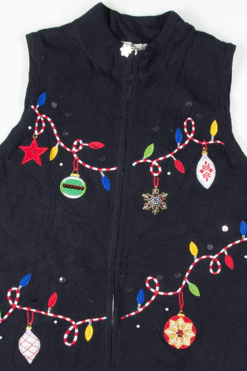 Black Ugly Christmas Vest 54665