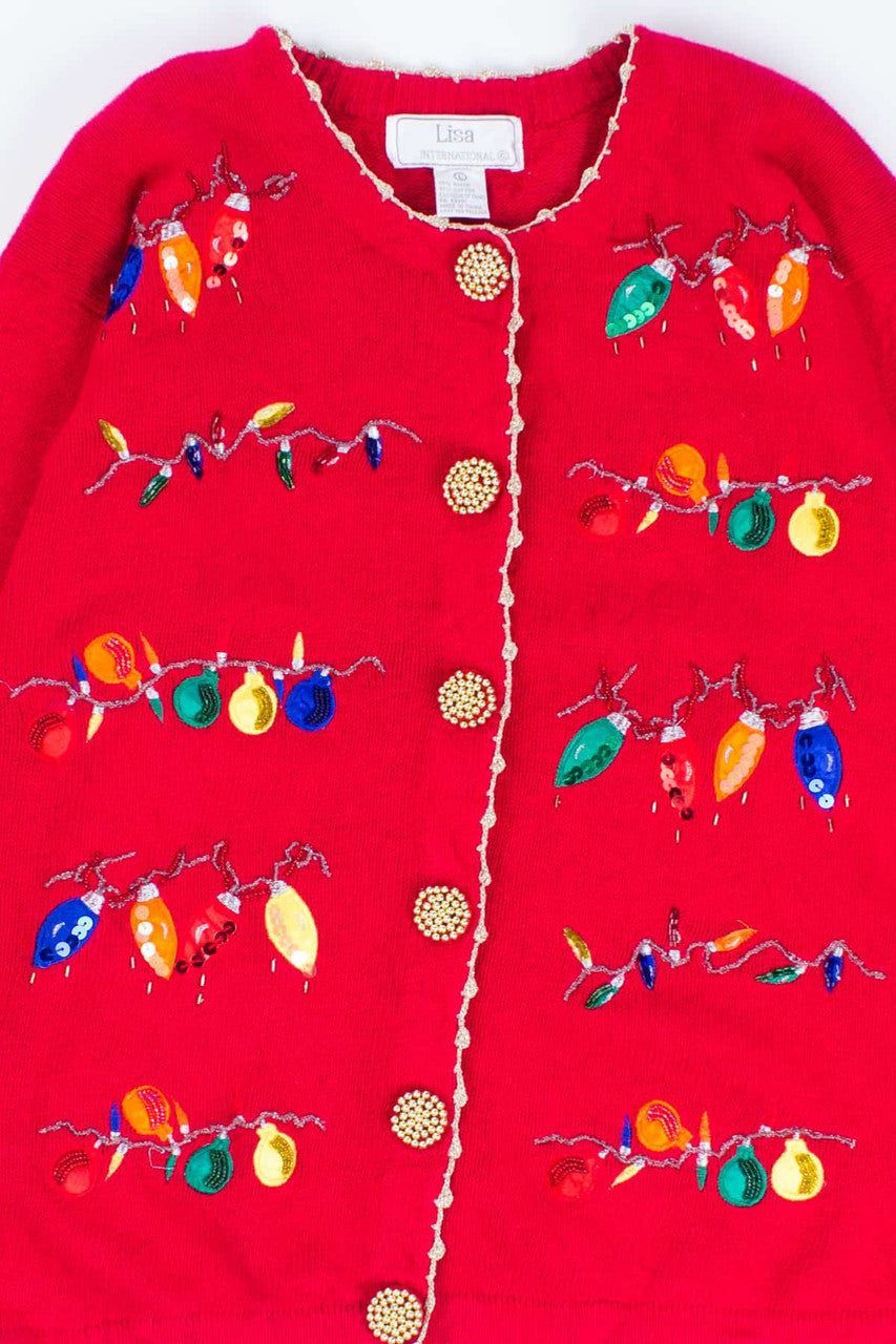Red Ugly Christmas Cardigan 54742