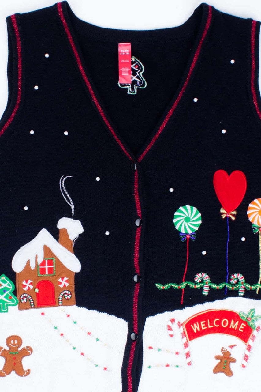 Black Ugly Christmas Vest 54773