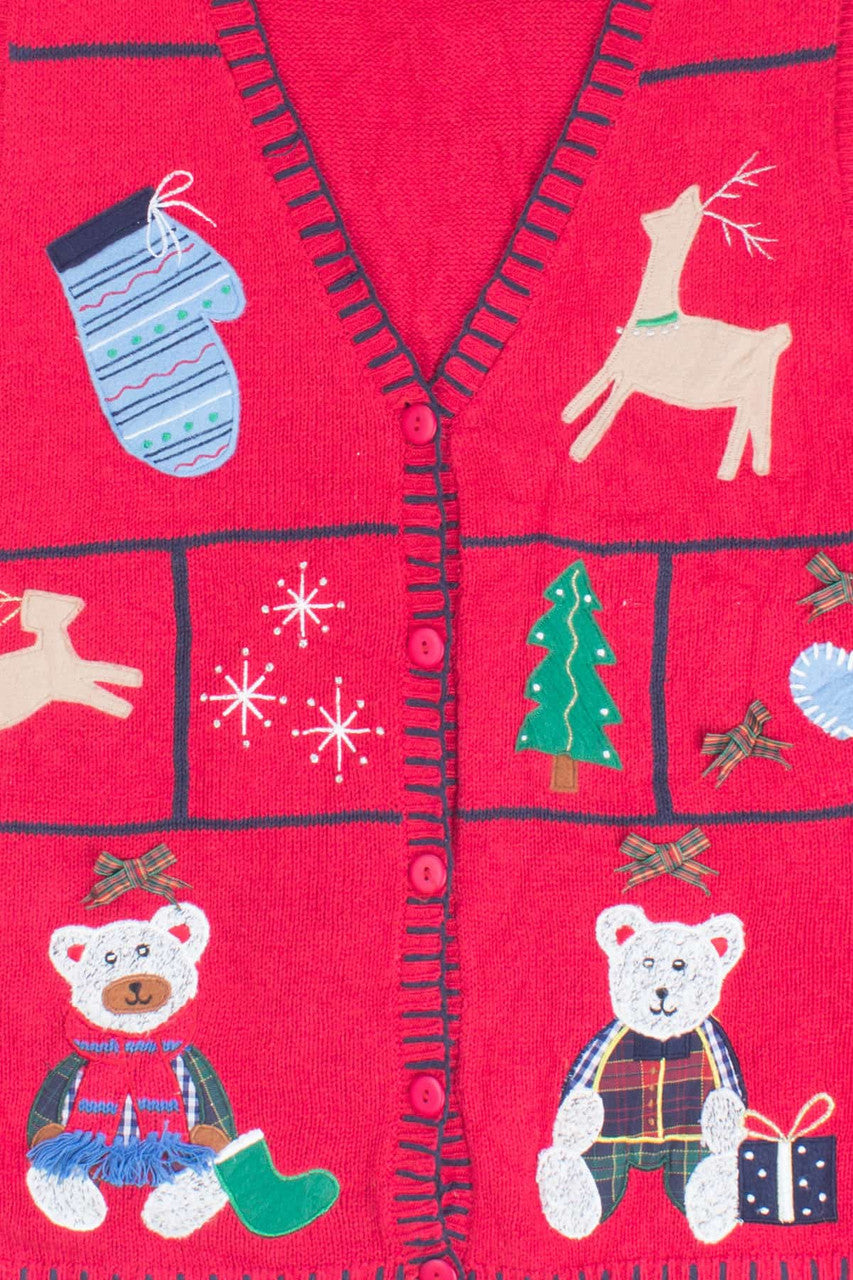 Red Ugly Christmas Vest 54786