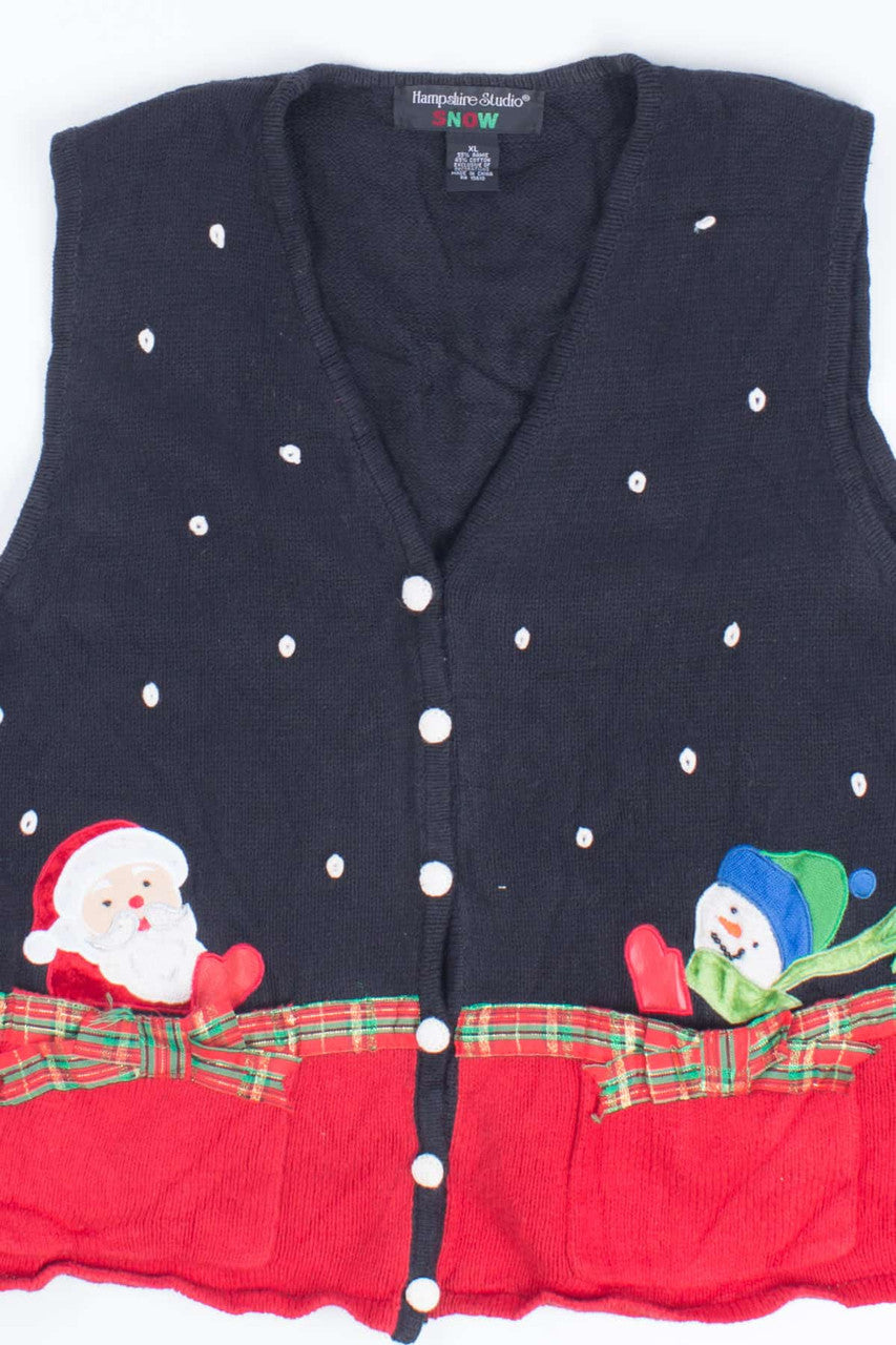 Black Ugly Christmas Vest 54795