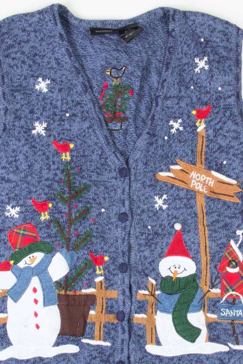 Blue Ugly Christmas Vest 54910