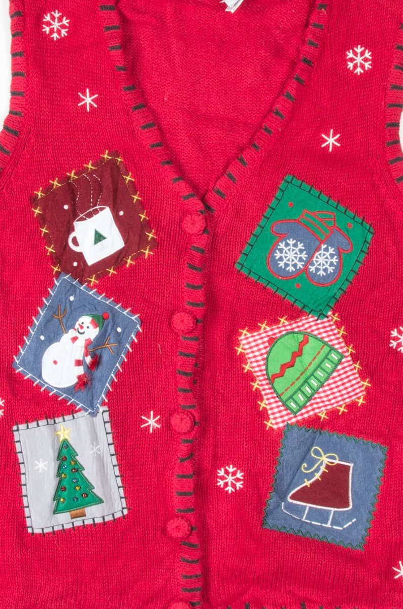 Red Ugly Christmas Vest 54922