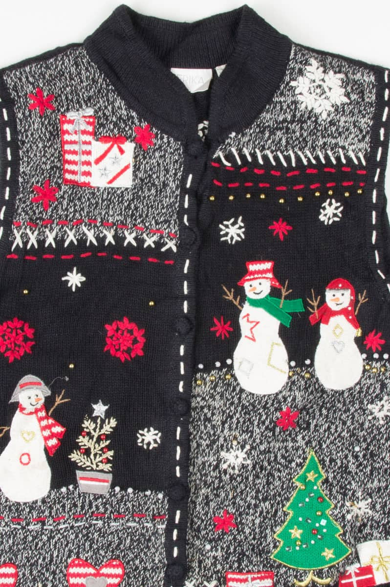 Black Ugly Christmas Vest 54936