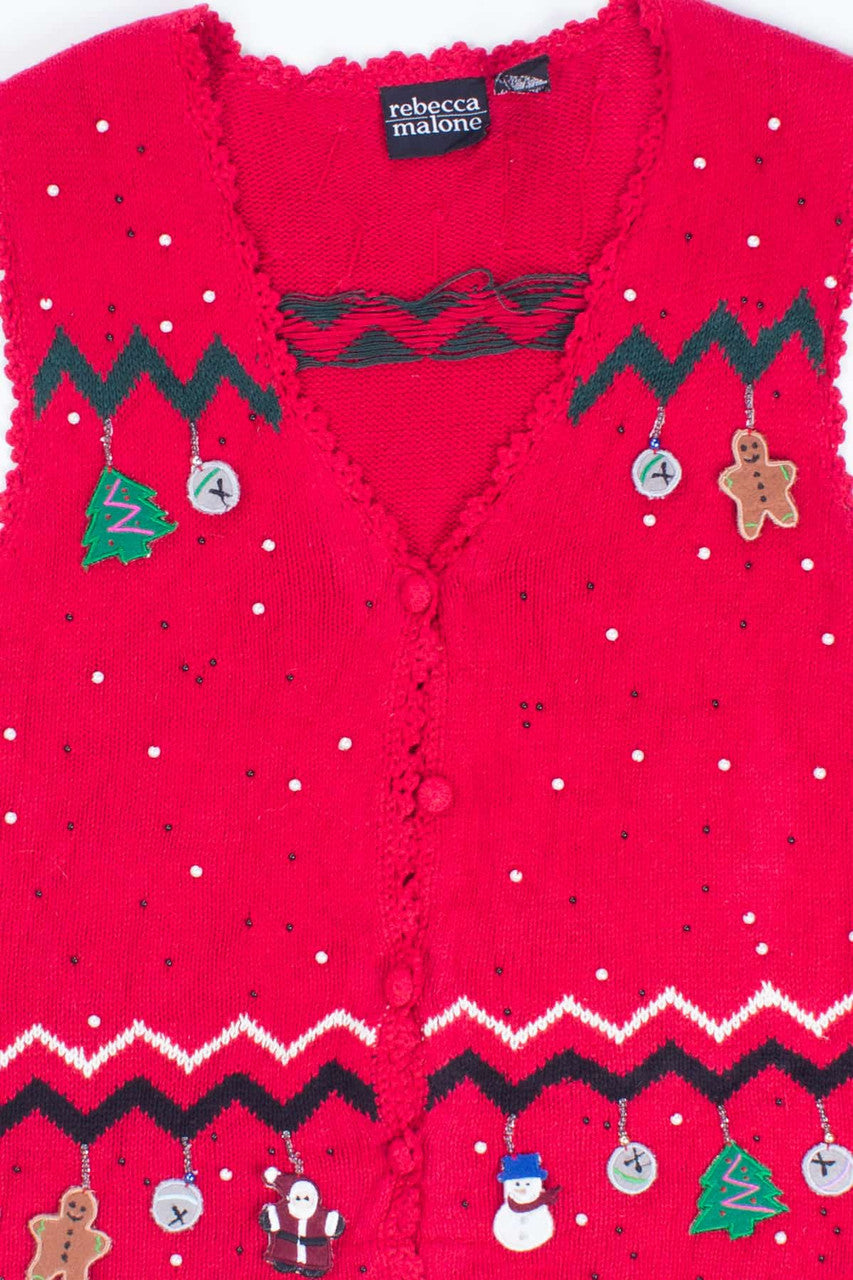 Red Ugly Christmas Vest 55014