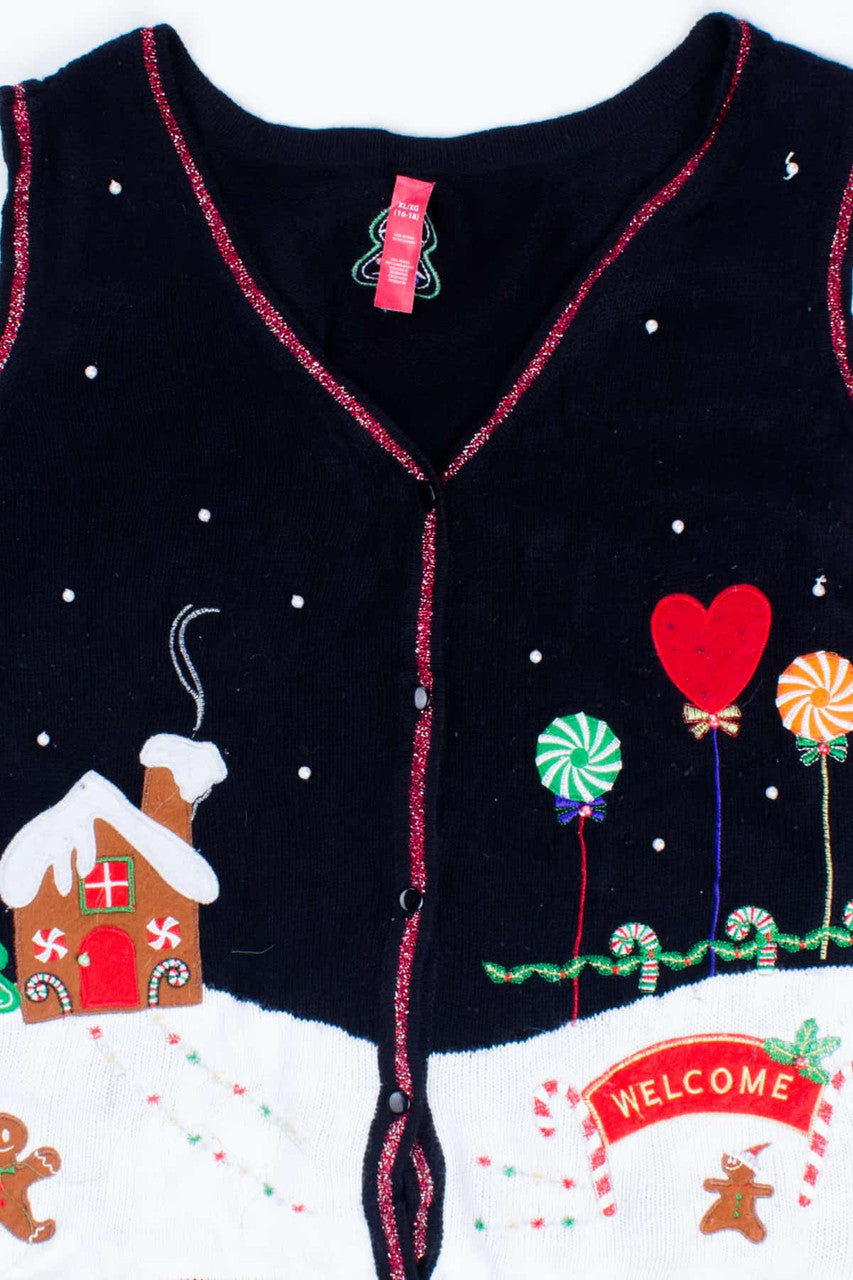 Black Ugly Christmas Vest 55067