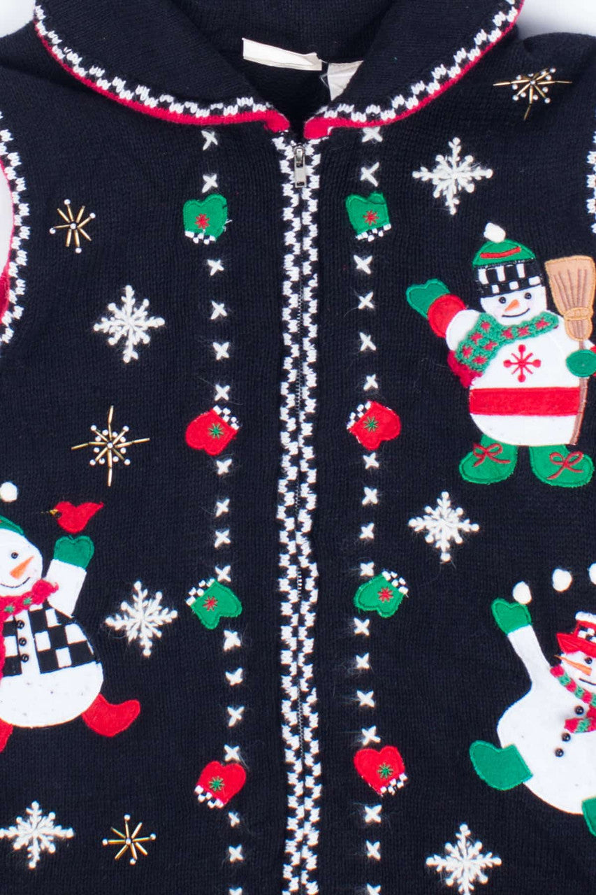 Black Ugly Christmas Vest 55071