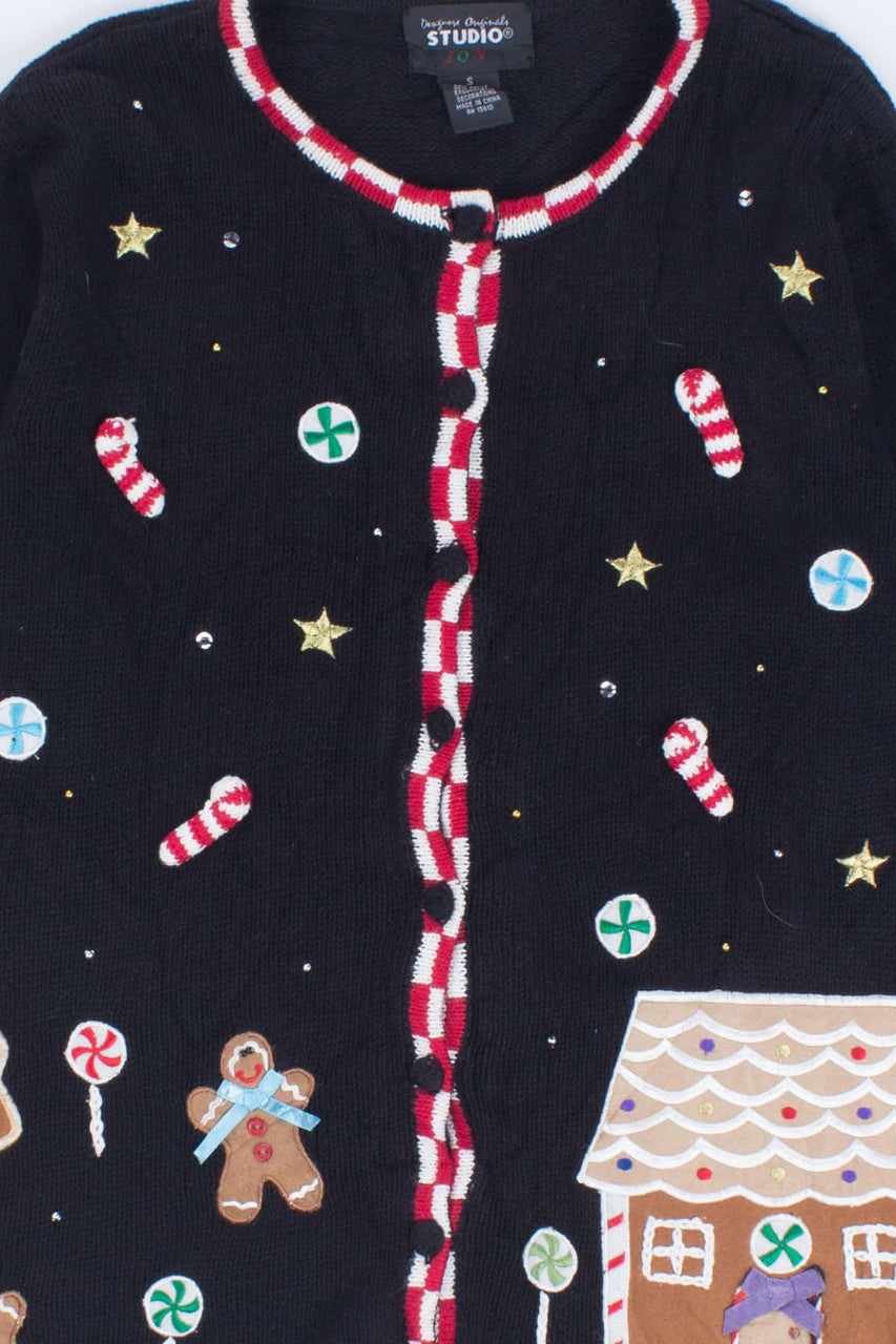 Black Ugly Christmas Cardigan 55135