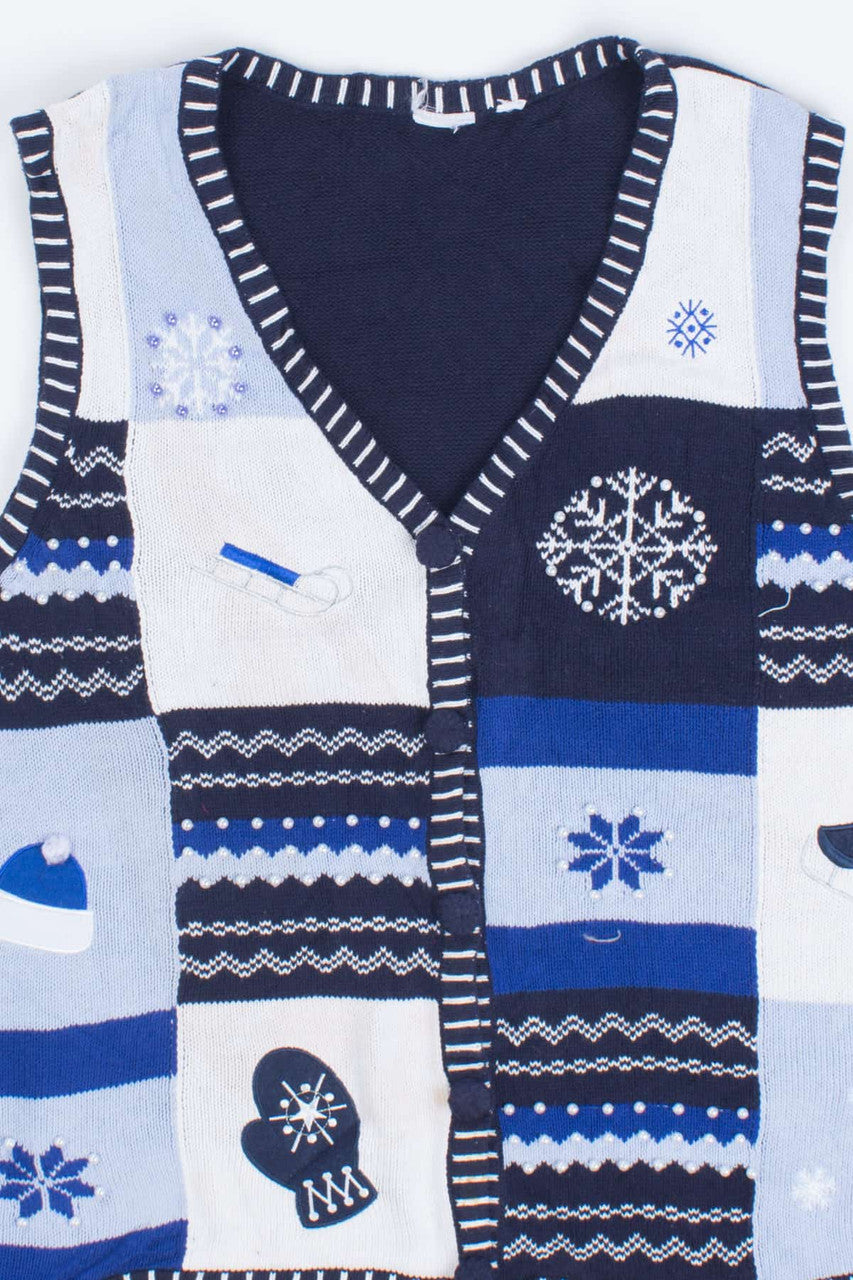 Blue Ugly Christmas Vest 55146